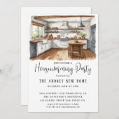 水の色カントリーキッチン 招待状 (正面/裏面)