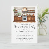 水の色カントリーキッチン 招待状 (スタンド正面)