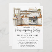 水の色カントリーキッチン 招待状 (正面/裏面)