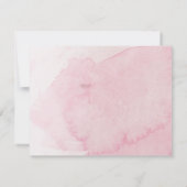 水の色ガウン"あなたは私のメイド・オブ・オーナー（花嫁付き添い人）" 招待状 (裏面)