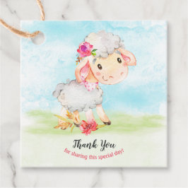 水の色ガールシープファームありがとう フェイバータグ