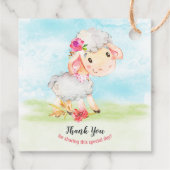 水の色ガールシープファームありがとう フェイバータグ (裏面)