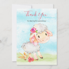 水の色ガールシープファーム サンキューカード