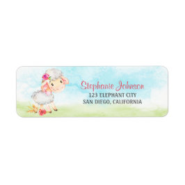 水の色ガールシープファーム ラベル