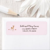 水の色ガールディアシャワー差出人住所ラベル ラベル (インサイチュ)