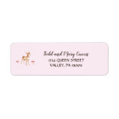 水の色ガールディアシャワー差出人住所ラベル ラベル (正面)