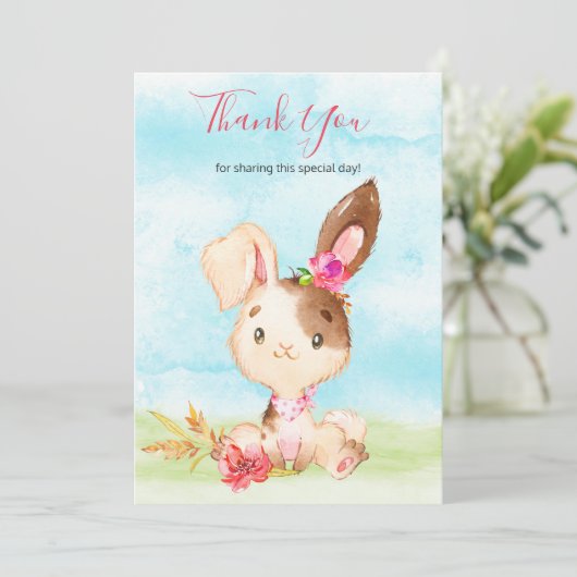 水の色ガールバニーファームサンキュー サンキューカード (スタンド正面)