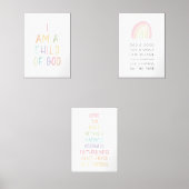 水の色キッズバイブル聖句ウォールアートセット3 (正面)