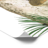 水の色キノコの赤ちゃんシャワーへようこそ ポスター (角)