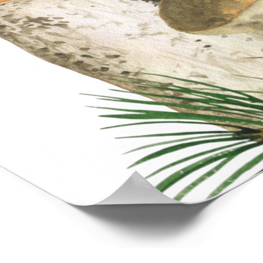 水の色キノコの赤ちゃんシャワーへようこそ ポスター (角)