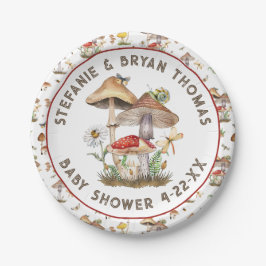 水の色キノコの赤ちゃんシャワープレート | お洒落 ペーパープレート