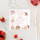 水の色キノコ妖精1stバースデーフォレスト スタンダードカクテルナプキン (インサイチュ)