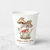 水の色キノコ赤ちゃんシャワー紙カップ | ウィーム 紙コップ (裏面)