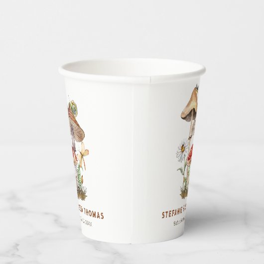 水の色キノコ赤ちゃんシャワー紙カップ | ウィーム 紙コップ (右)