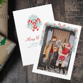 水の色キャンディーケーンガーランドクリスマス シーズンカード