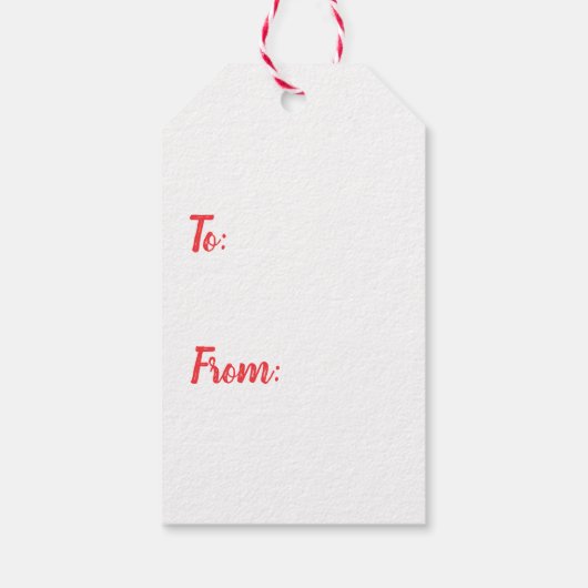 水の色キャンディーケーンクリスマスギフトタグ ギフトタグ (裏面)