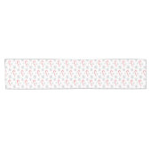 水の色キャンディーケーンスノーフレーククリスマス ショートテーブルランナー (横)