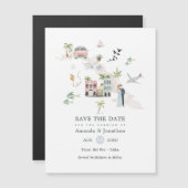 水の色キューバの目的地の結婚式 (正面/裏面)