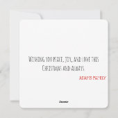 水の色ギフトツリーメリークリスマスカード シーズンカード (裏面)