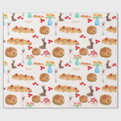 水の色ギリシャのイースターギフトラップ ラッピングペーパー (フラット)