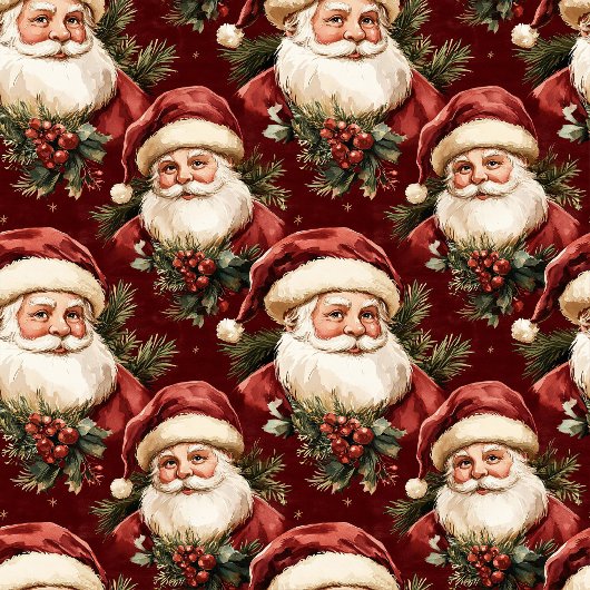 水の色クラシックサンタクロースのクリスマスナプキン