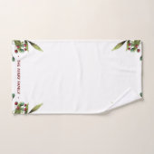 水の色クリスマスさくらんぼホリデーフォト バスタオルセット (ハンドタオル)