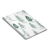 水の色クリスマスの木。冬の森。 ノートブック (右側)