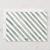 水の色クリスマスの葉の宗教的なホリデーカー シーズンカード (裏面)