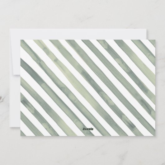 水の色クリスマスの葉の宗教的なホリデーカー シーズンカード (裏面)