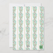 水の色クリスマスガーランド&キャンディーキャンズ写真 シーズンカード (裏面)