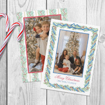 水の色クリスマスガーランド&キャンディーキャンズ写真