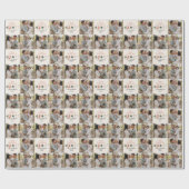 水の色クリスマスクッキーの写真数々の素朴な ラッピングペーパー (フラット)