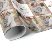 水の色クリスマスクッキーの写真数々の素朴な ラッピングペーパー (ロールコーナー)