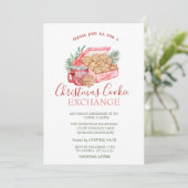 水の色クリスマスクッキー星レッドクリスマス 招待状 (スタンド正面)