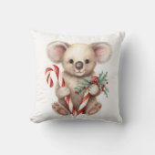 水の色クリスマスコアラベア クッション (正面)