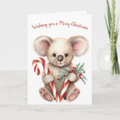 水の色クリスマスコアラベア シーズンカード (正面)