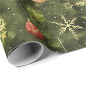水の色クリスマスツリーの装飾 ラッピングペーパー (ロールコーナー)