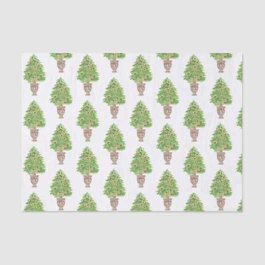 水の色クリスマスツリートピアリー 薄葉紙 (正面)