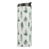 水の色クリスマスツリーホリデーパターン タンブラー (回転左)