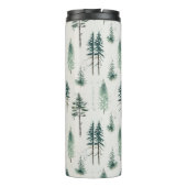 水の色クリスマスツリーホリデーパターン タンブラー (裏面)
