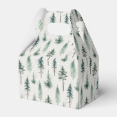 水の色クリスマスツリーホリデーパターン フェイバーボックス (裏面サイド)
