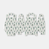 水の色クリスマスツリーホリデーパターン フェイバーボックス (折り畳みなし)