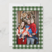 水の色クリスマスツリー写真クリスマスカード シーズンカード (裏面)