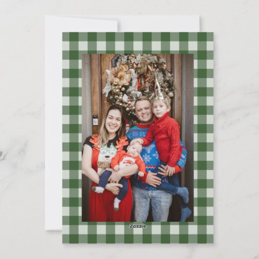 水の色クリスマスツリー写真クリスマスカード シーズンカード (裏面)