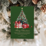 水の色クリスマスツリー非フォトクリスマスカード シーズンカード<br><div class="desc">この水の色のエレガントクリスマスツリーで休日の応援を広げる、非写真のクリスマスカード。この美しシンプルいホリデーカードはあなたの季節の挨拶を送るのに最適な方法である。簡単にグリーティングをパーソナライズし、好みに合わせてフォントを編集する。このお洒落カスタムクリスマスカー魅力的ドは、この冬の休暇シーズン中に友達や家族が彼らのことを思い出す考えための方法である。会社のクリスマスカード、小さなビジネスのクリスマスカード、または自分の個人的なクリスマスカードに最適！</div>