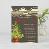 水の色クリスマスツリー、クリスマスパーティー 招待状 (スタンド正面)