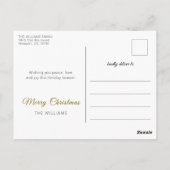 水の色クリスマスツリー&レッドトラメリーックX'mas ポストカード (裏面)