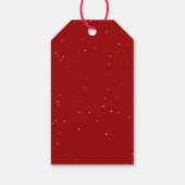 水の色クリスマスビーグルドッグ ギフトタグ (裏面)