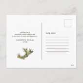 水の色クリスマスフローティングツリーホリデー シーズンポストカード (裏面)