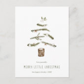 水の色クリスマスフローティングツリーホリデー シーズンポストカード (正面)
